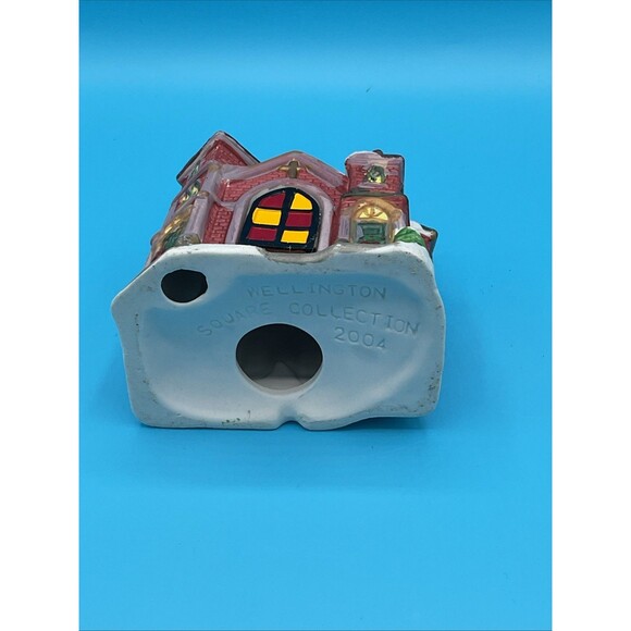 Wellington Square Church Red Brick Cobblestone Corner 65909CRB U1 Winter Snowy - Picture 7 of 7